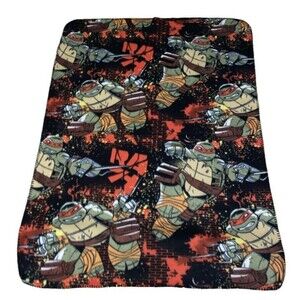 Teenage Mutant Ninja Turtles Fleece Throw Blanket Nickelodeon Ralph Rules